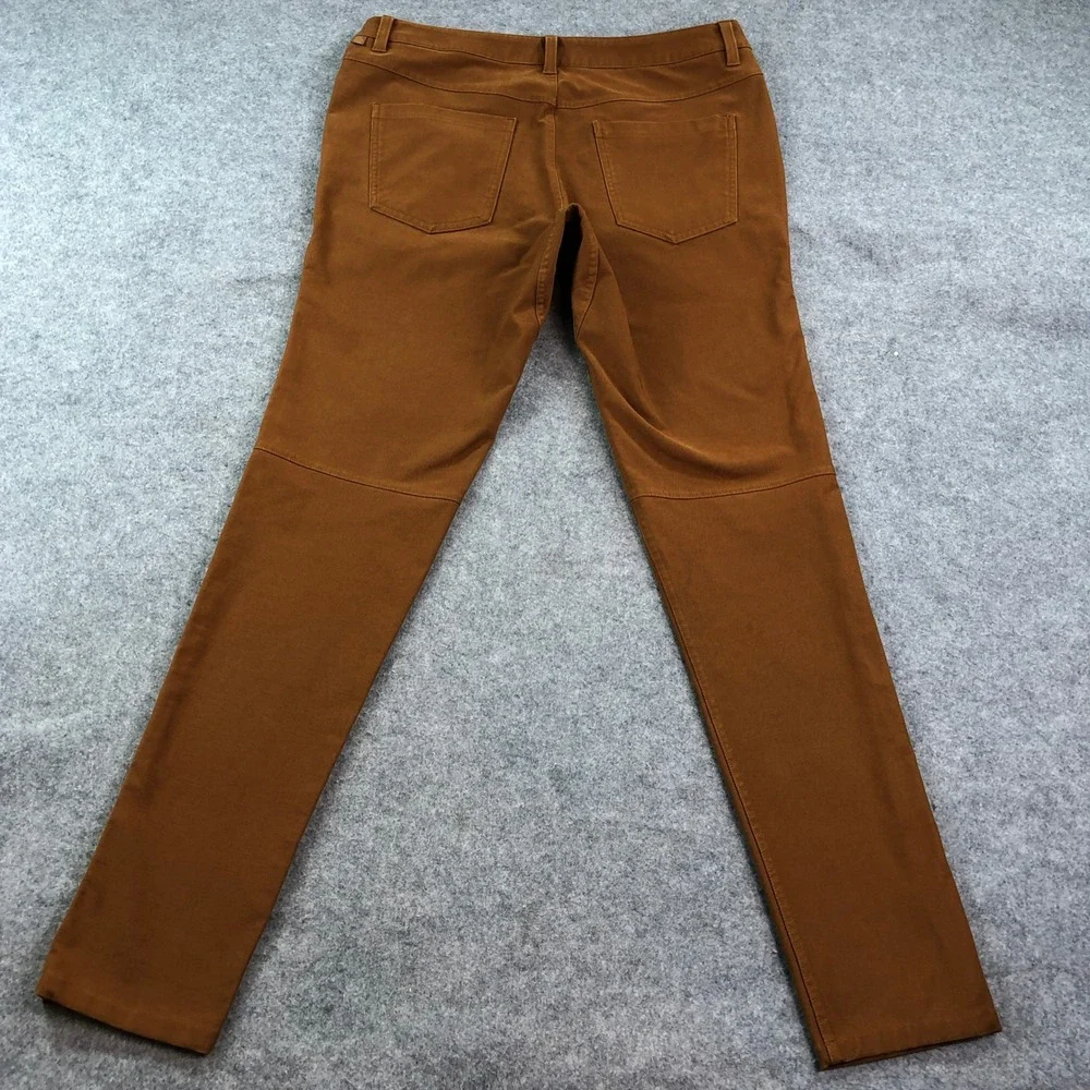 Lululemon Mens Canvas Pants 34x34 Brown Chino Slim Leg Stretch Athletic Pocket